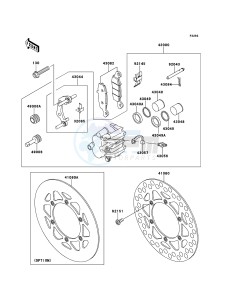 KX85/KX85-<<II>> KX85BDF EU drawing Front Brake