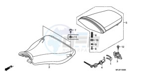 CBR600RRA Australia - (U / 2U) drawing SEAT