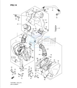 VLR1800 drawing AIR CLEANER