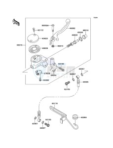 VN800 CLASSIC VN800B6F GB XX (EU ME A(FRICA) drawing Front Master Cylinder