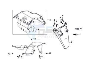 FIDDLE II 50 drawing REAR FENDER - MUDGUARD