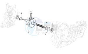 Scarabeo 125-250 e2 (eng. piaggio) drawing Drive shaft