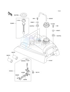 KLF 250 A [BAYOU 250] (A1-A3) [BAYOU 250] drawing FUEL TANK