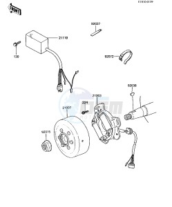 KX 80 G [KX80] (G1-G2) [KX80] drawing IGNITION_GENERATOR