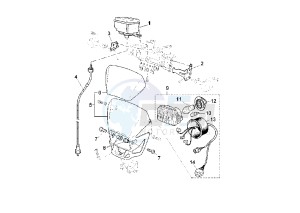 WR F 450 drawing HEADLIGHT – METERS EURO KIT