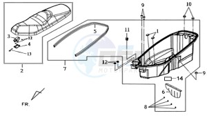 JOYRIDE S 125I (LF12W2-EU) (L7-L9) drawing LUGGAGE BOX