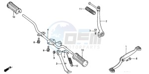 C90Z 50 drawing STEP/KICK ARM/ CHANGE PEDAL