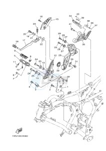 MT07A MT-07 ABS 700 (1XBH 1XBJ) drawing STAND & FOOTREST 2