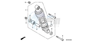 CB600FA9 Spain - (SP / ABS) drawing REAR CUSHION