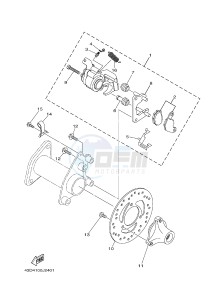 YFM90R (43DB 43DC 43DA 43DA) drawing REAR BRAKE CALIPER