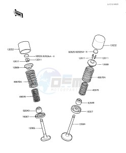 ZX 550 A [GPZ] (A1-A3) [GPZ] drawing VALVES