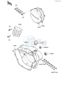 KDX 200 A [KDX200] (A1-A3) [KDX200] drawing ENGINE COVERS