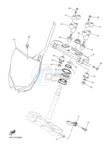 YZ450F (1SL1 1SL2 1SL3 1SL4) drawing STEERING