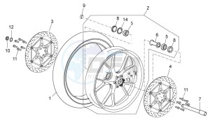 RSV 4 1000 4V drawing Front wheel