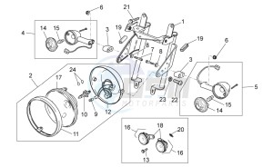 V7 II Racer ABS 750 drawing Front lights