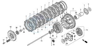 VF750CD drawing CLUTCH