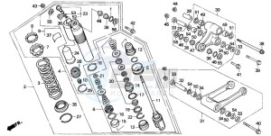 CR500R drawing REAR CUSHION (CR500RR)