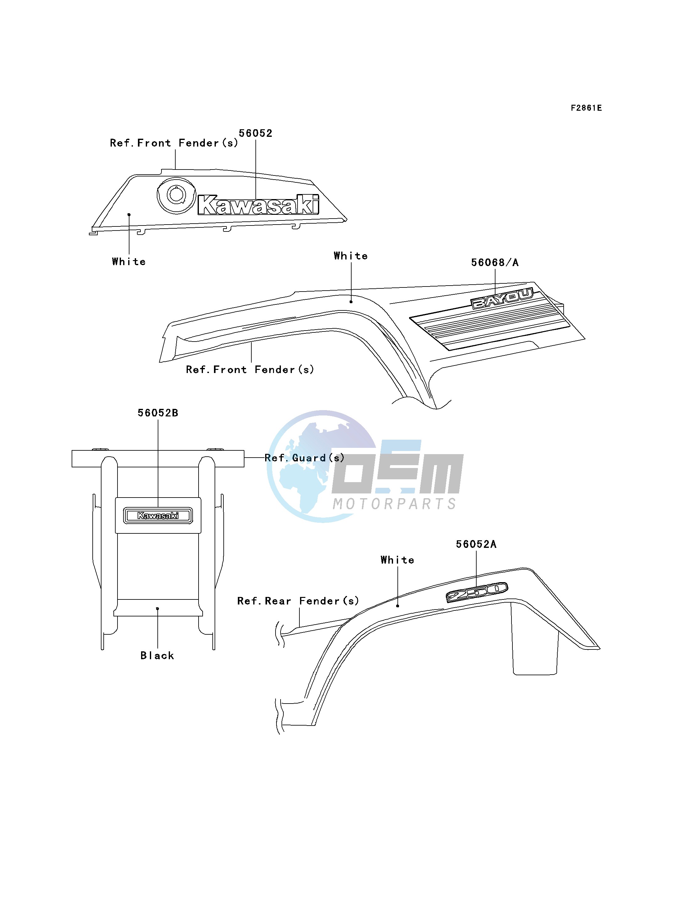 DECALS-- WHITE- --- A8F- -