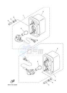 YXM700ES YXM70VPSF VIKING (1XPX) drawing TAILLIGHT