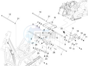 X10 350 4t 4v ie e3 drawing Swinging arm