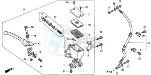 NES150 125 drawing FR. BRAKE MASTER CYLINDER