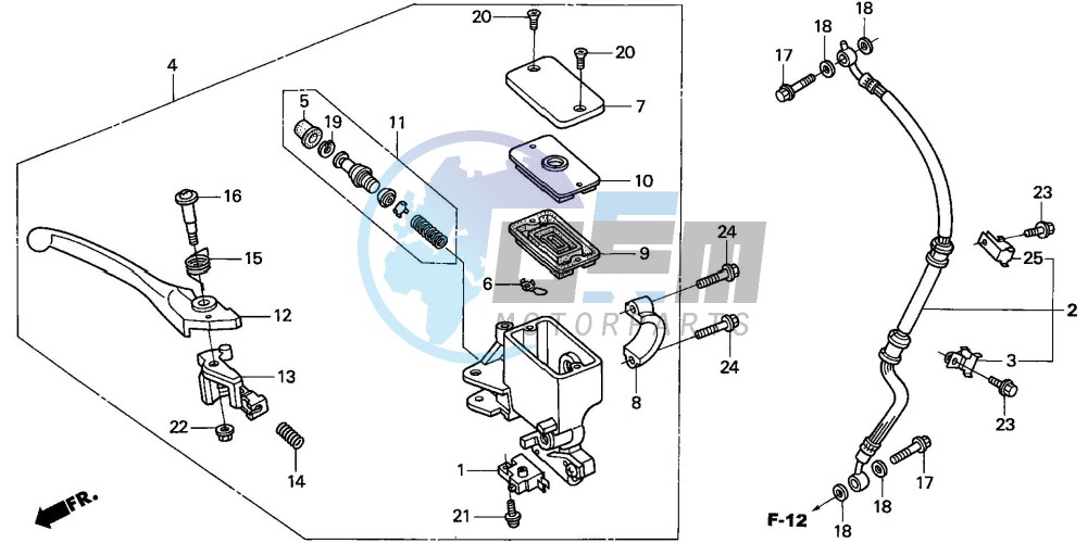 FR. BRAKE MASTER CYLINDER