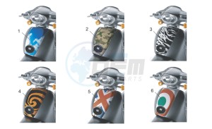 Scarabeo 50 2t (eng. Minarelli) drawing Acc -Special body parts I