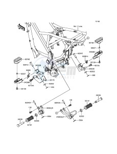 KLX125 KLX125CGF XX (EU ME A(FRICA) drawing Footrests