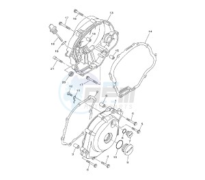 XT X BRA 125 drawing CRANKCASE COVER