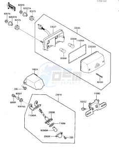 ZG 1000 A [CONCOURS] (A1-A3) [CONCOURS] drawing TAILLIGHT-- S- -