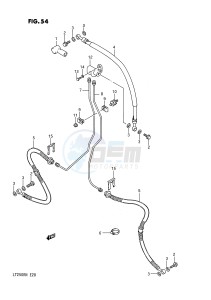 LT250R (E28) drawing FRONT BRAKE HOSE