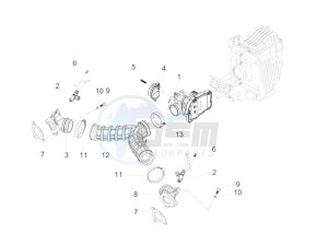 V7 III Anniversario 750 e4 (EMEA) drawing Throttle body