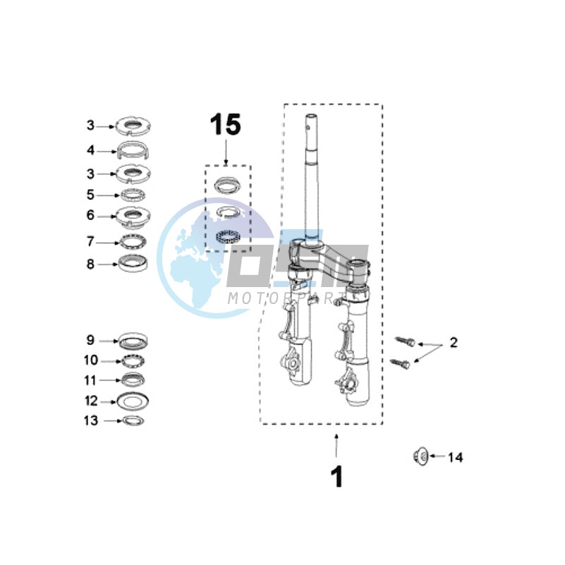 FRONT FORK / STEERINGHEAD