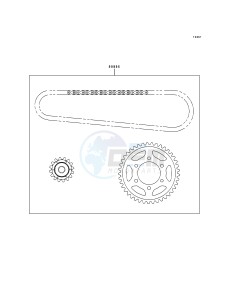 ZX 600 G [NINJA ZX-6R] (G1-G2) [NINJA ZX-6R] drawing CHAIN KIT