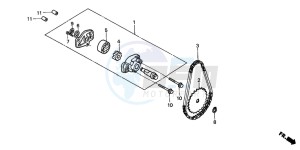 TRX250TE FOURTRAX RECON ES drawing OIL PUMP