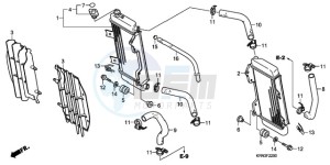 CRF250R9 Australia - (U) drawing RADIATOR