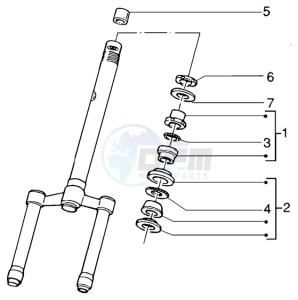 Runner 200 VXR 4t drawing Steering bearing ball tracks