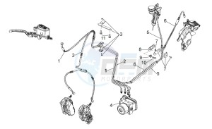 Dorsoduro 750 - ABS (EMEA, APAC, NAFTA) (AUS, CND, EU, J, USA) drawing ABS Brake system