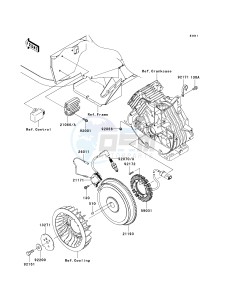 KAF 400 A [MULE 610 4X4] (A6F-AF) A8F drawing GENERATOR_IGNITION COIL