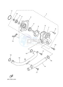 XP500 T-MAX 530 (59CS) drawing WATER PUMP