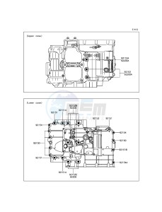 ER-6F_ABS EX650FFF XX (EU ME A(FRICA) drawing Crankcase Bolt Pattern