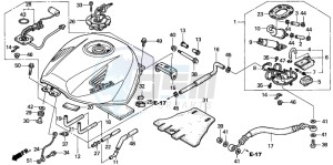 VFR800 drawing FUEL TANK