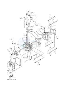 YFM90R (43DB 43DC 43DA 43DA) drawing CYLINDER