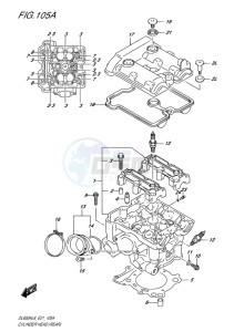 DL650 ABS V-STROM EU drawing CYLINDER HEAD (REAR)