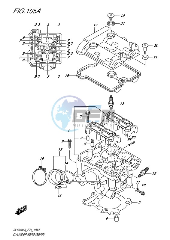 CYLINDER HEAD (REAR)