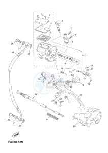 YN50FU NEO'S 4 (2AC9 2AC9 2AC9) drawing FRONT MASTER CYLINDER