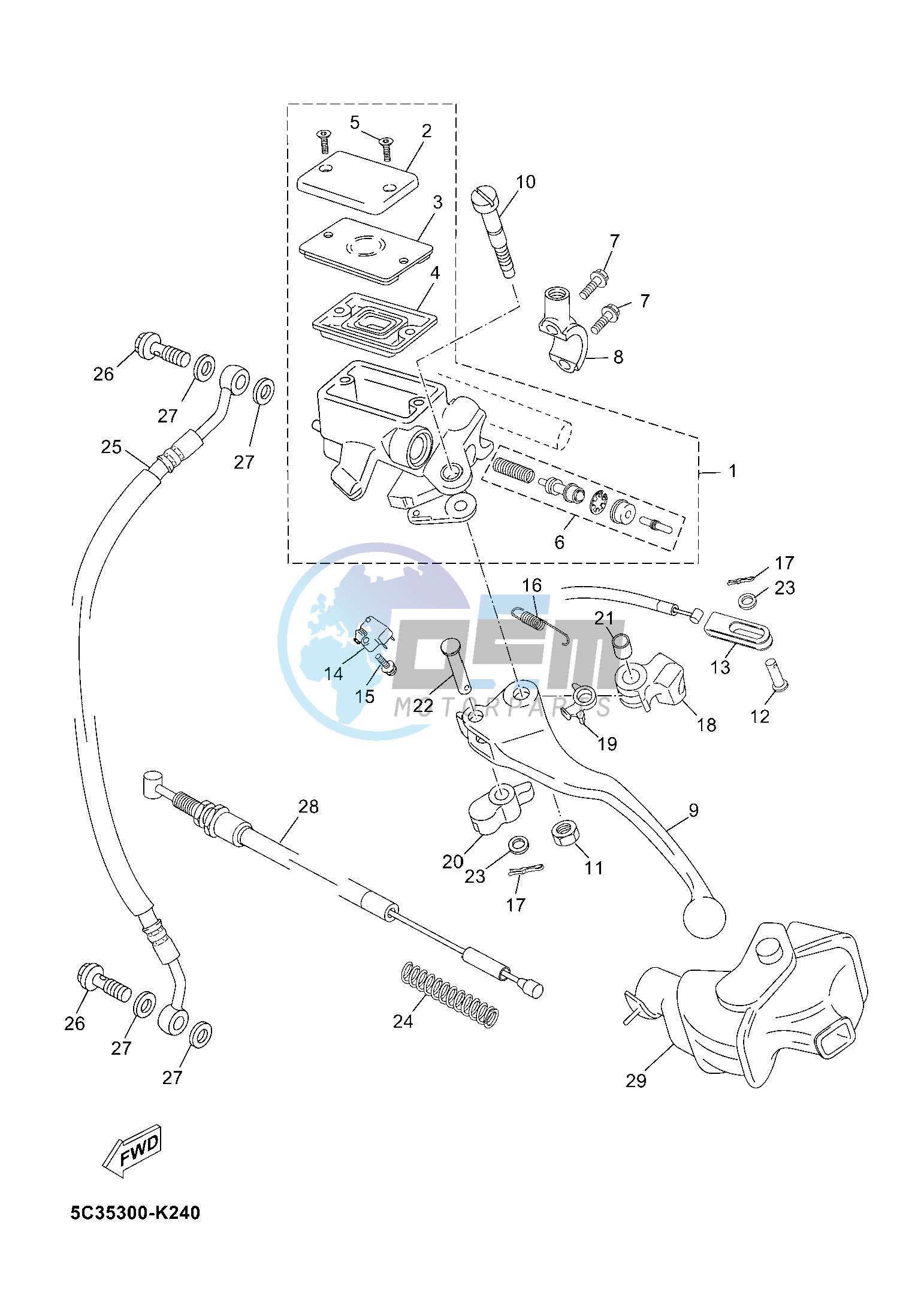 FRONT MASTER CYLINDER