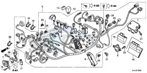 NC750XE NC750X Europe Direct - (ED) drawing WIRE HARNESS