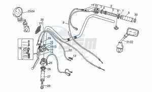 California III 1000 Iniezione Iniezione drawing Handlebar - controls