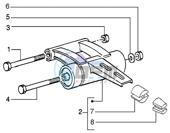 Swinging arm